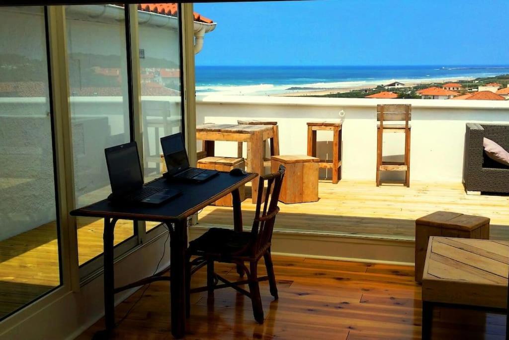T2 A Anglet Grande Terrasse Vue Mer, Plage A Pied. Luaran gambar